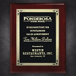Aberdeen Rosewood Plaque 10-1/2